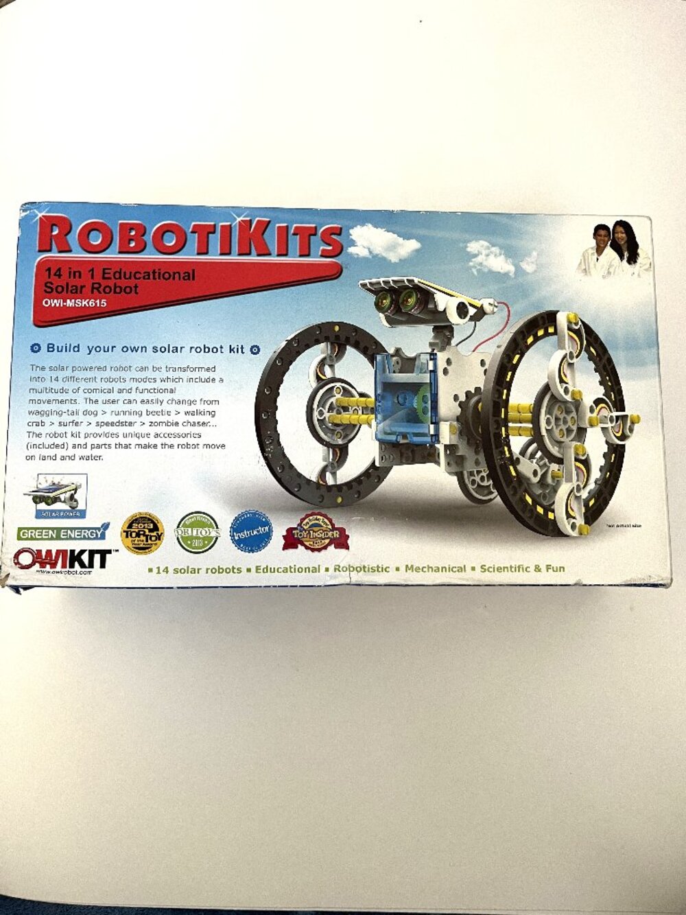 OWIKIT RobotiKits 14 In 1 Educational Solar Robots OWI-MSK615 New (Open Box)